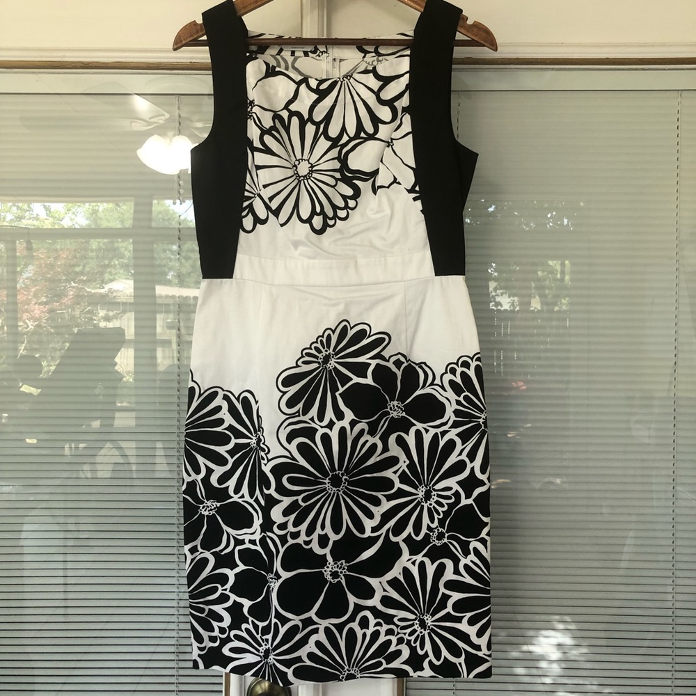 Black and White Floral Dress
